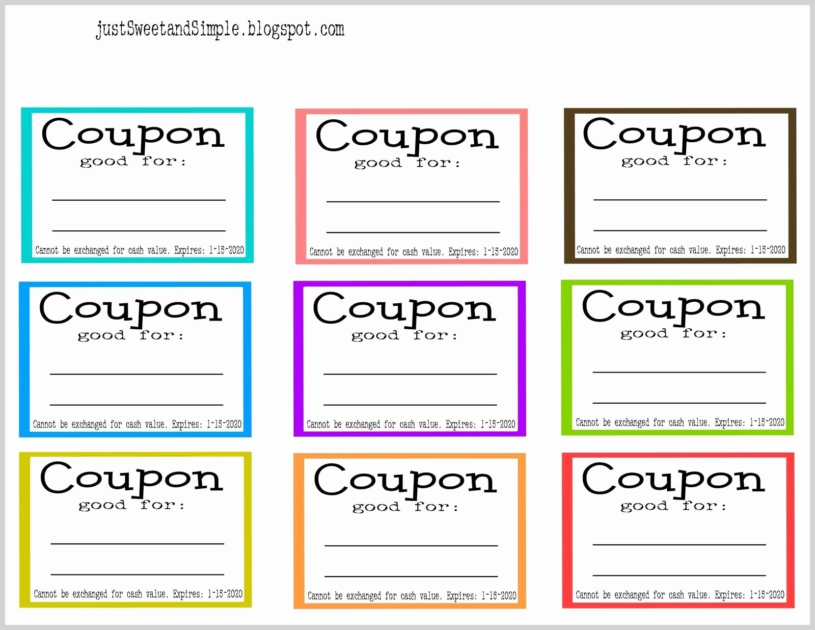 free printable blank coupons template