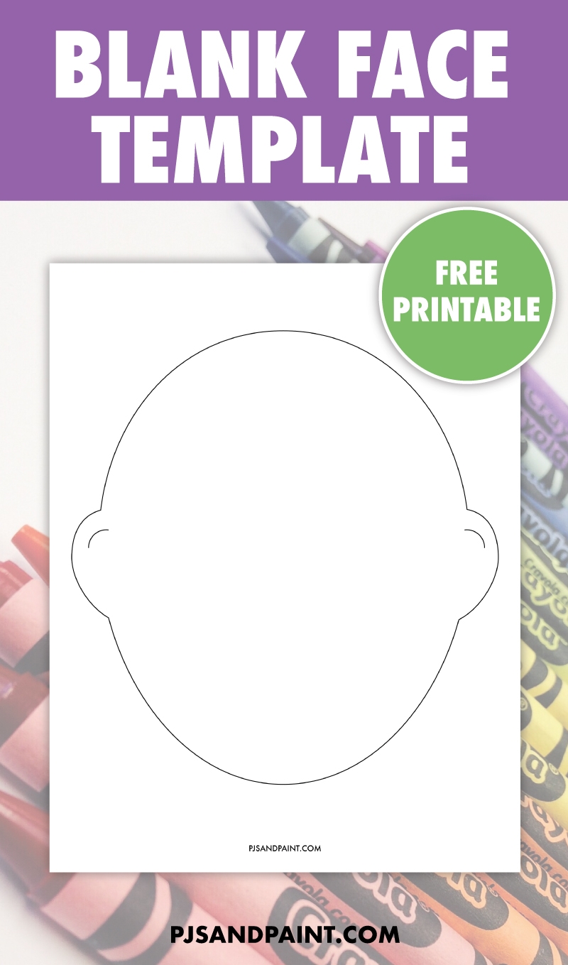 Free Printable Blank Face Template Pjs And Paint
