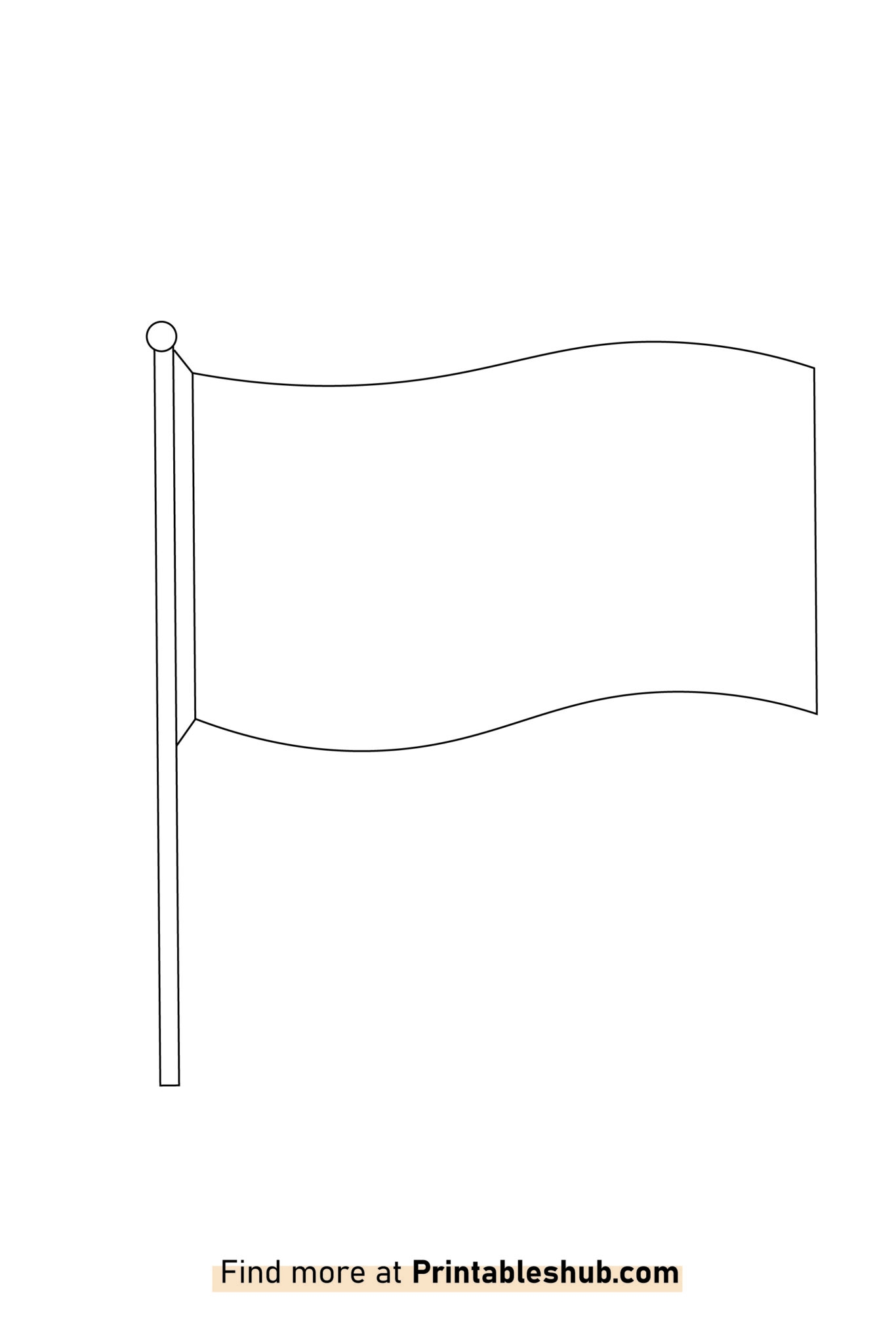 Free Printable Blank Flag Templates PDF Included Printables Hub