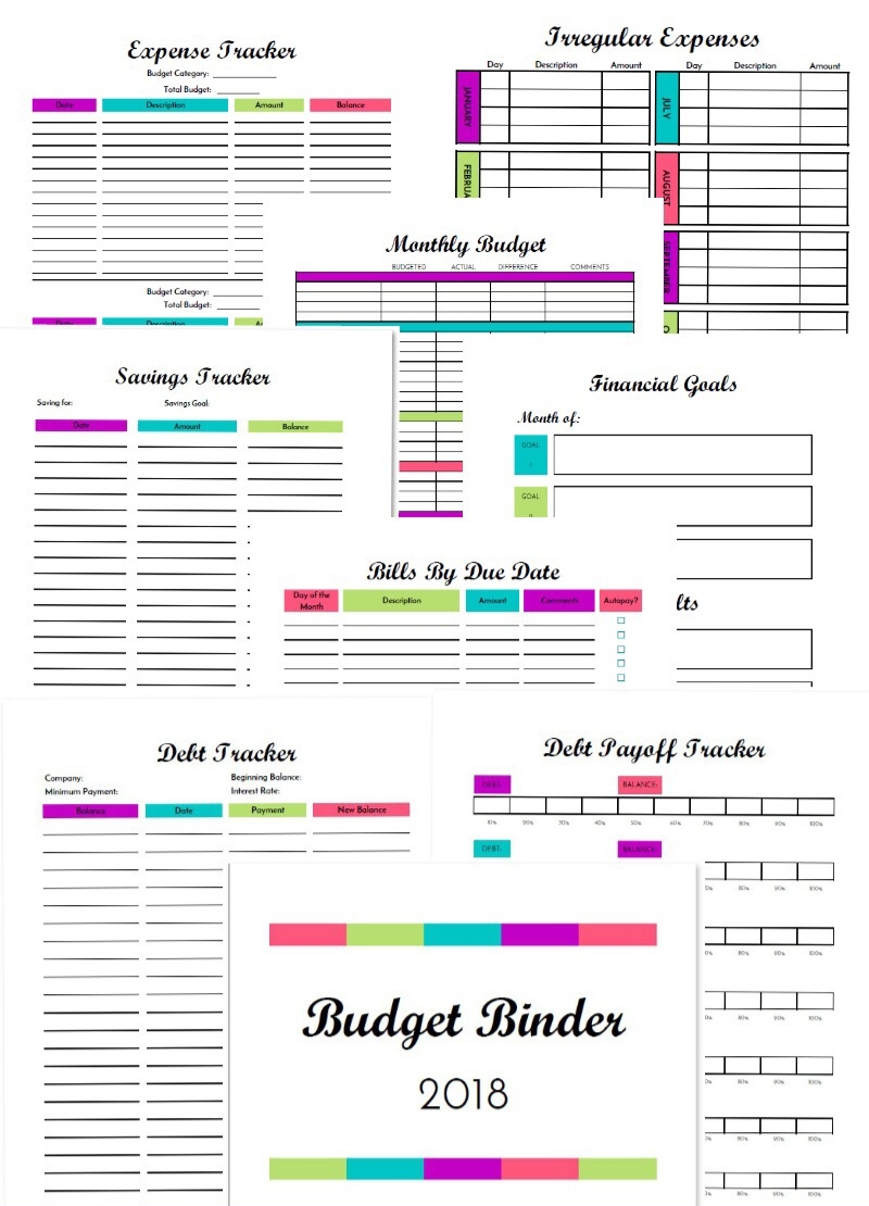 Free Printable Budgeting Binder 15 Pages Printable Budget Binder 