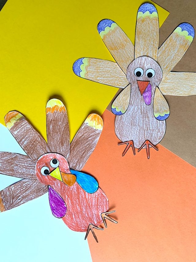 Free Printable Build A Turkey Template For Kids Honey Lime