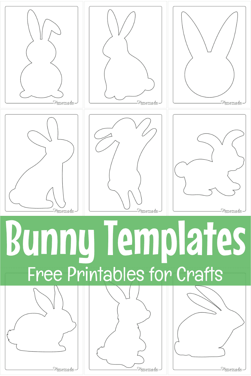 free bunny template to print