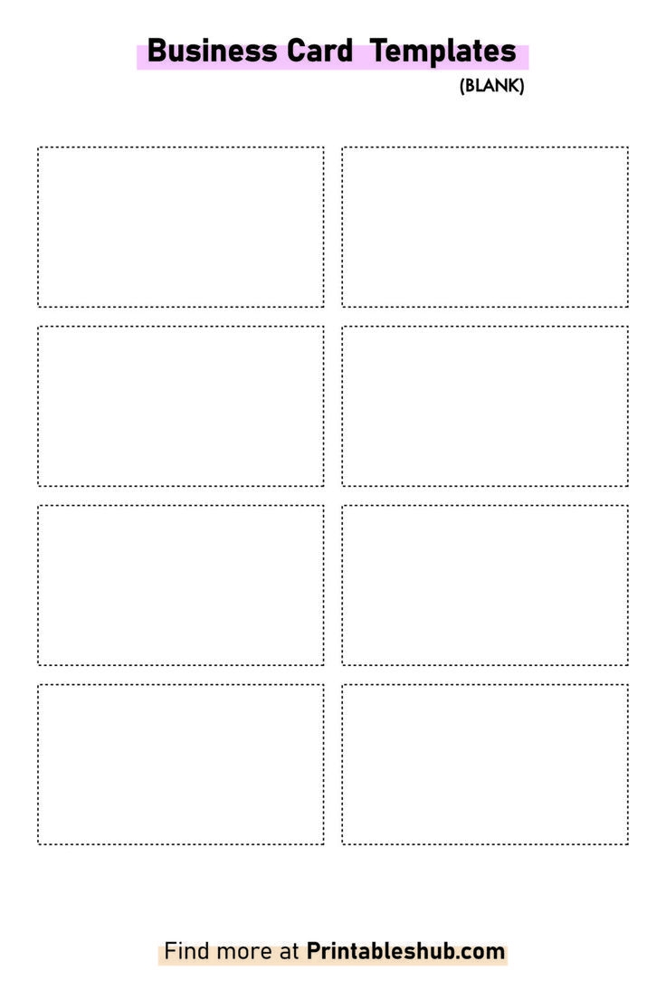 Free Printable Business Card Template Download Idea Landing Blog 