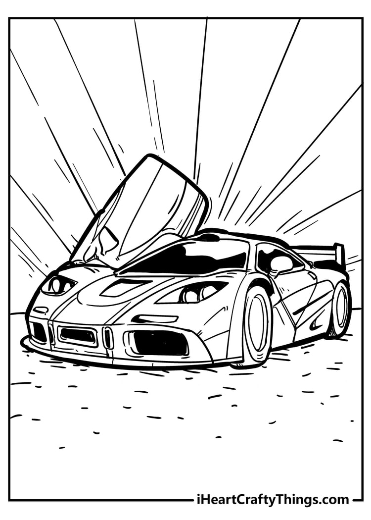 free printable car coloring pages