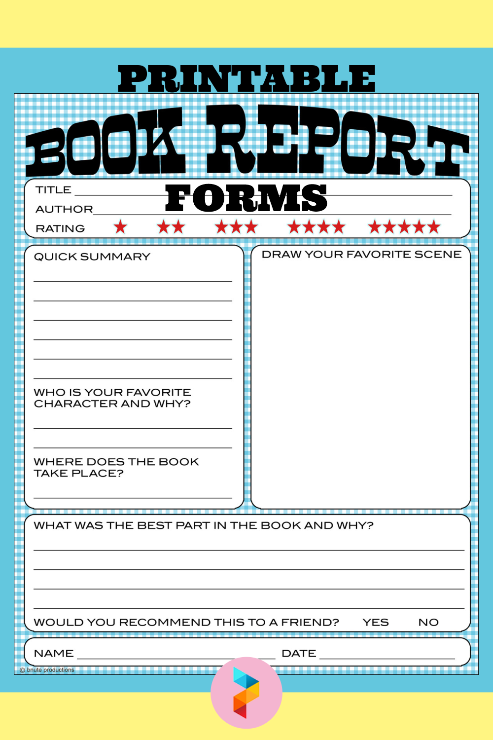 free printable chapter summary template