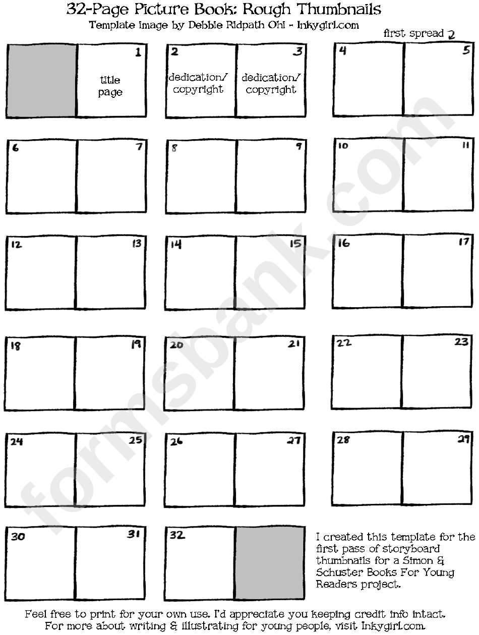 Free Printable Children S Book Template Printable Templates