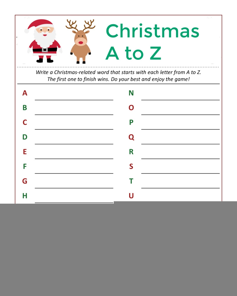 Free Printable Christmas Activities Printable JD