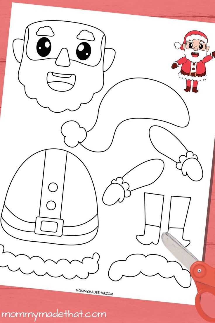 Free Printable Christmas Crafts For Kindergarten Printable New Year