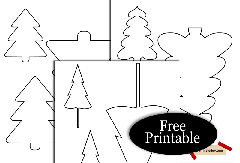 free printable christmas tree templates