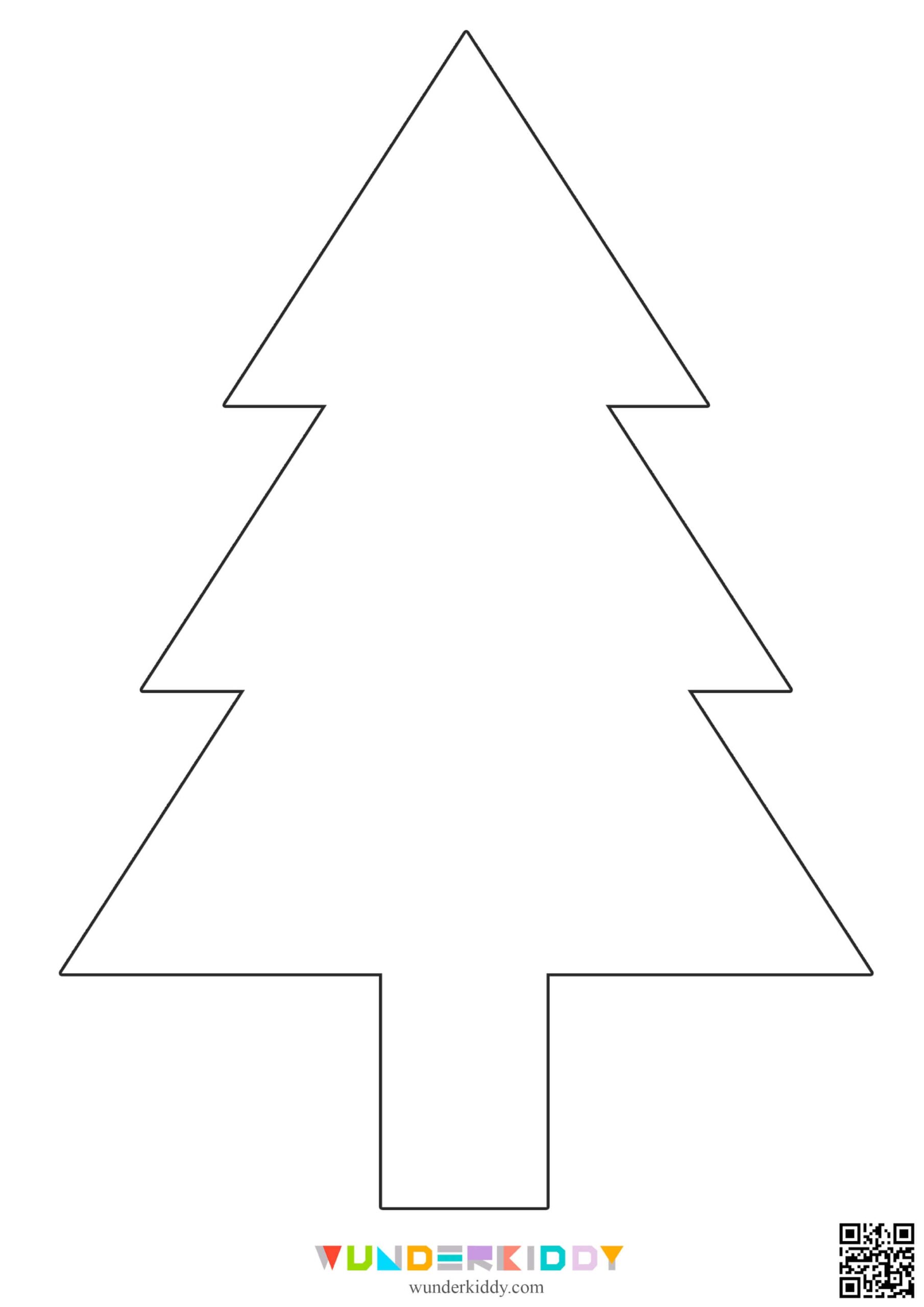 Free Printable Christmas Tree Templates For Kids Craft