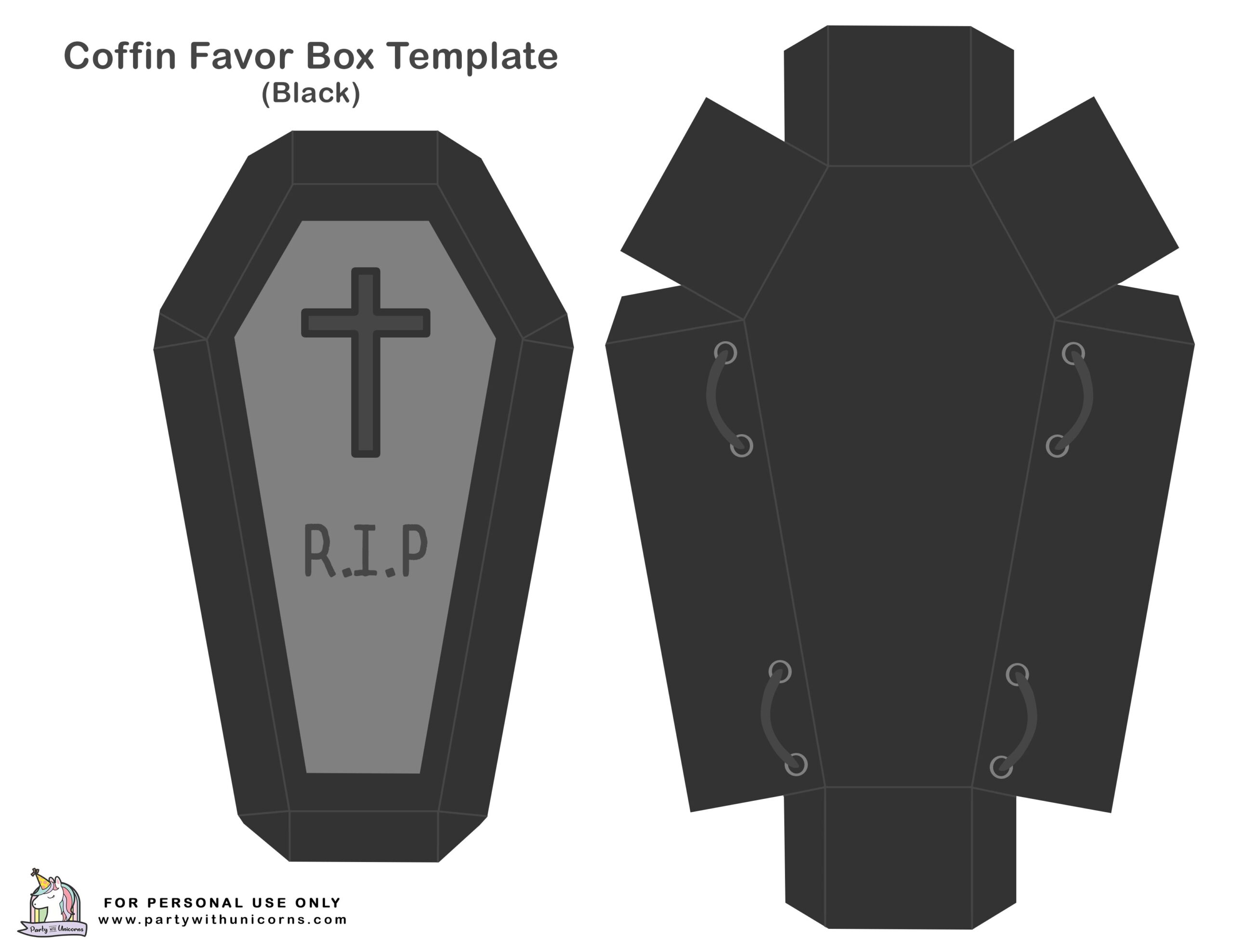 free printable coffin template printable