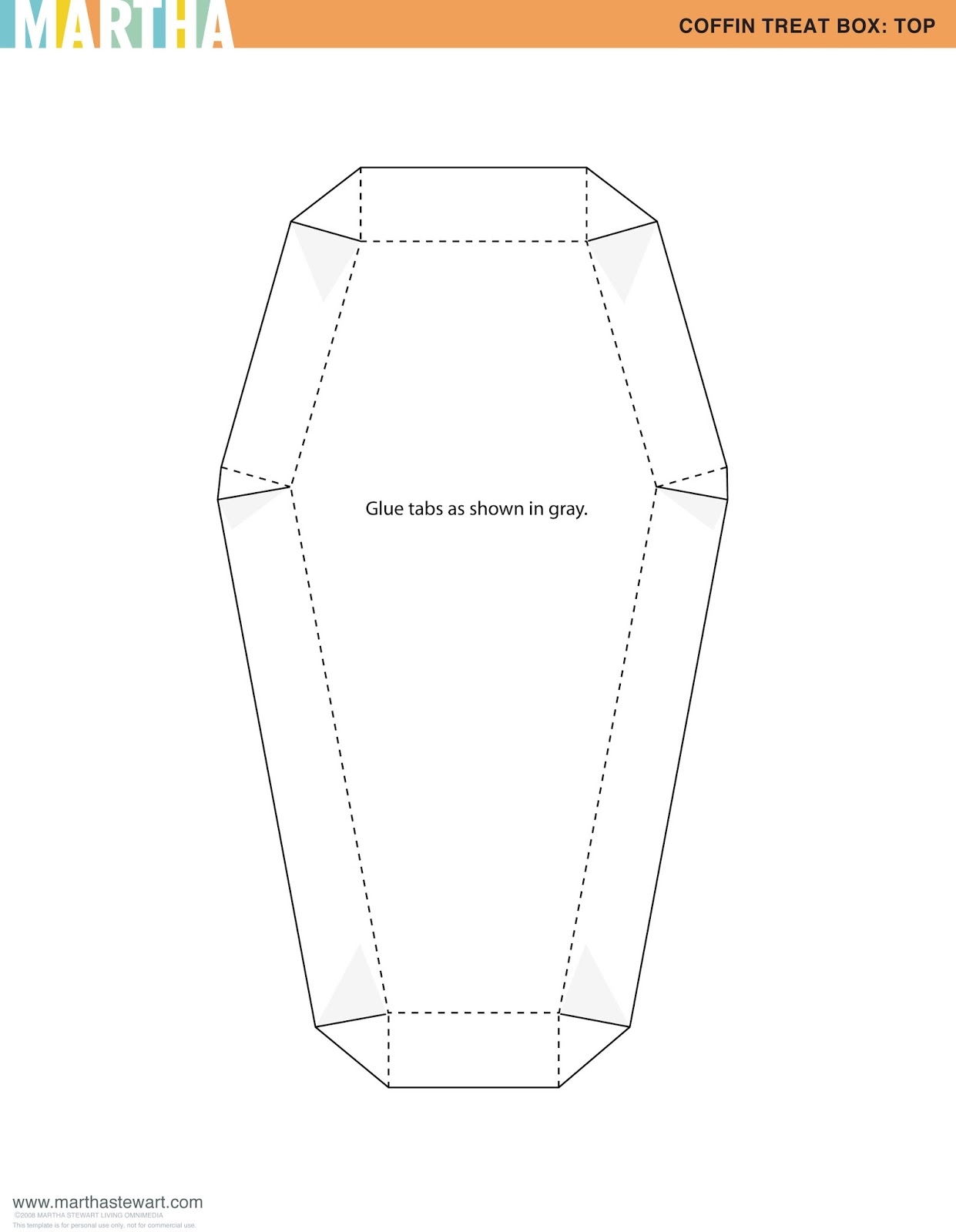 Free Printable Coffin Template