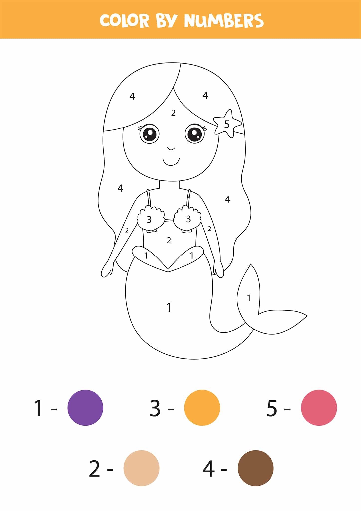 Free Printable Color By Number Worksheets For Kindergarten Tulamama