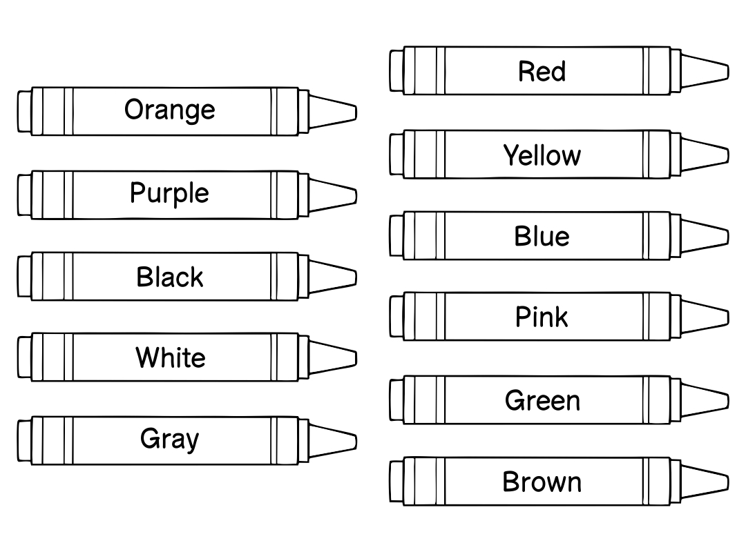 Free Printable Color Crayon Printables