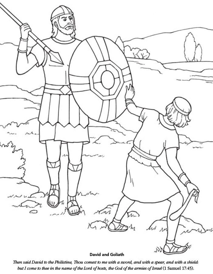 Free Printable Coloring Pages David And Goliath Coloring Home
