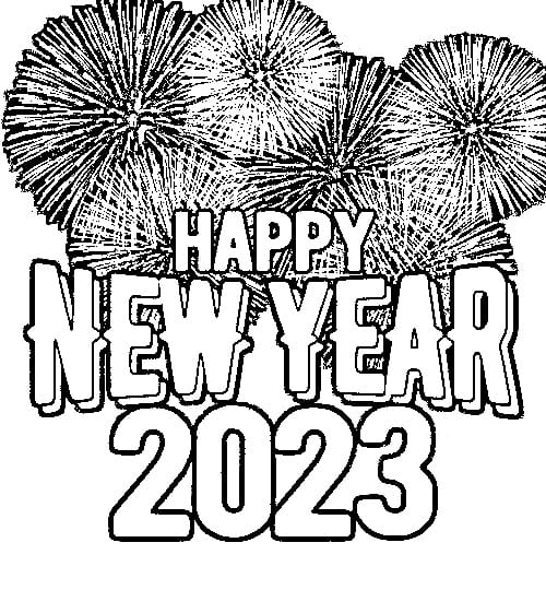 free coloring pages new years