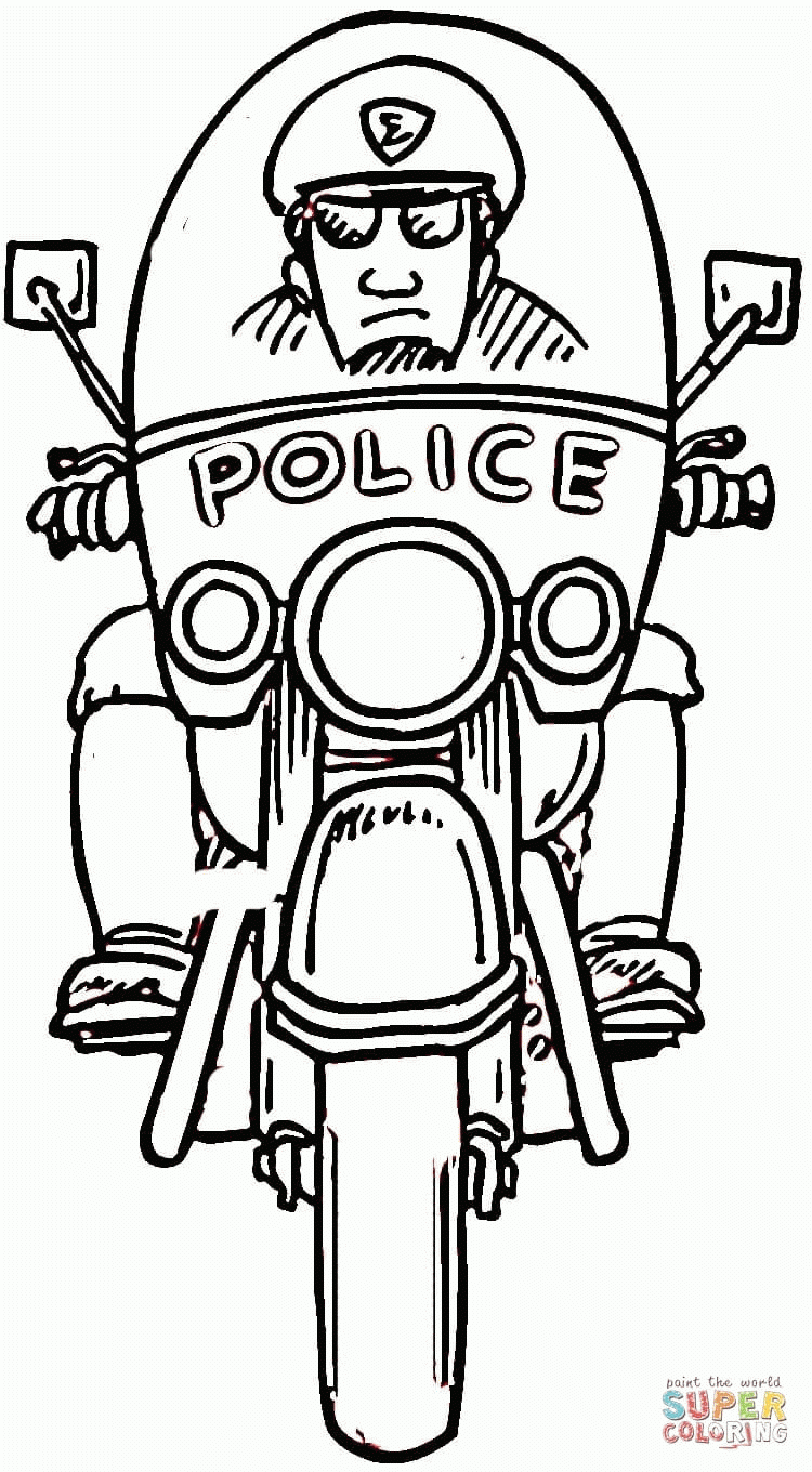 Coloring Pages Of Policeman