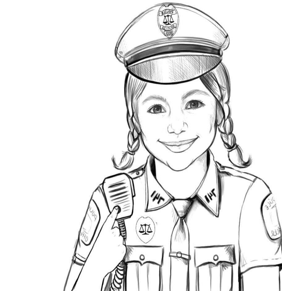 Free Printable Coloring Pages Policeman Coloring Home