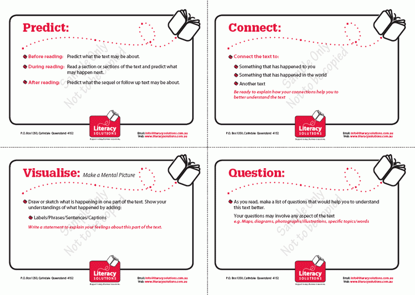 reading comprehension cards printable