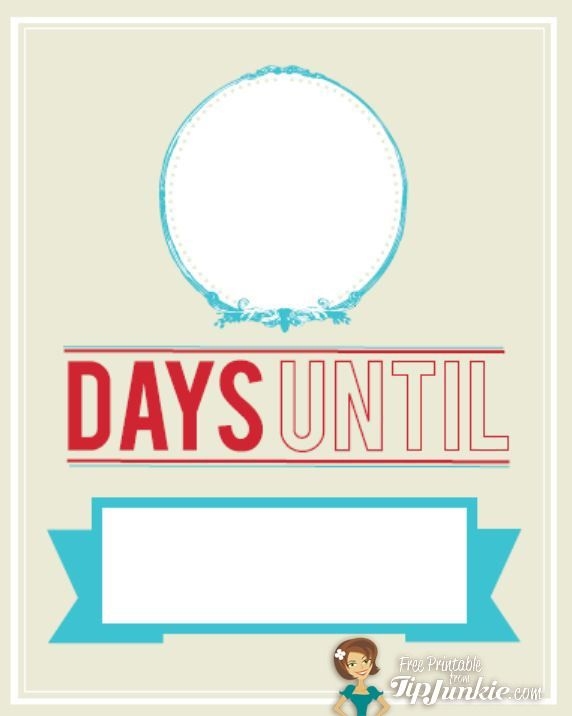 free printable countdown template