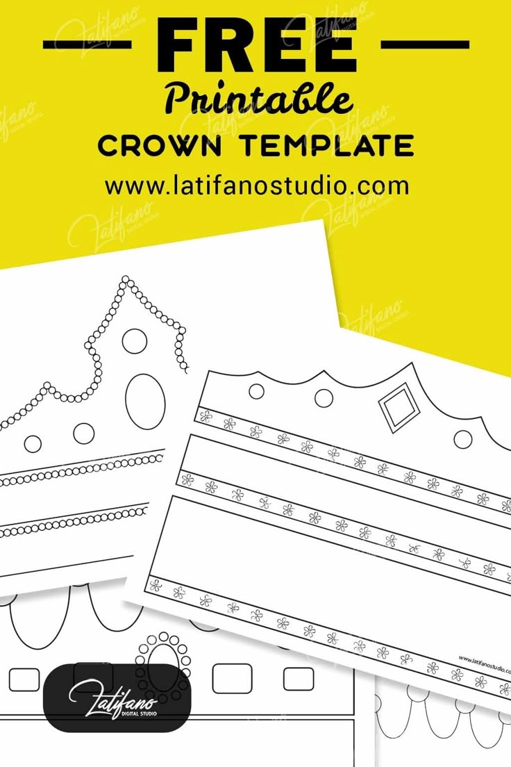 Free Printable Crown Template These Crown Template Simplify The 
