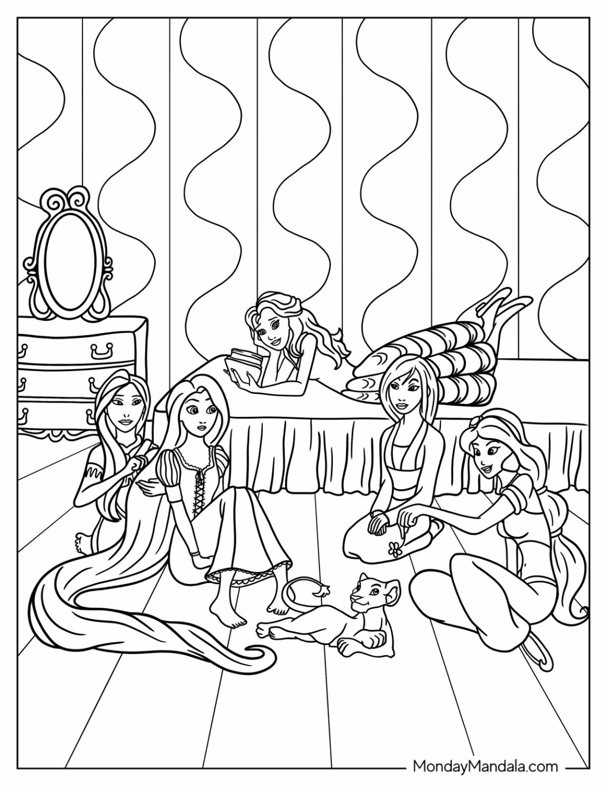 free printable coloring pages for girls disney