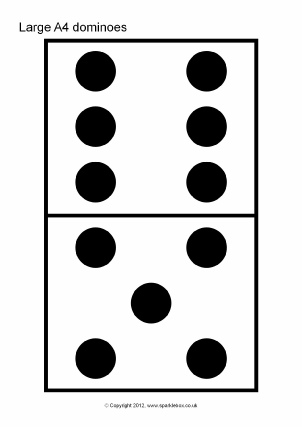 0-9 domino cards printable