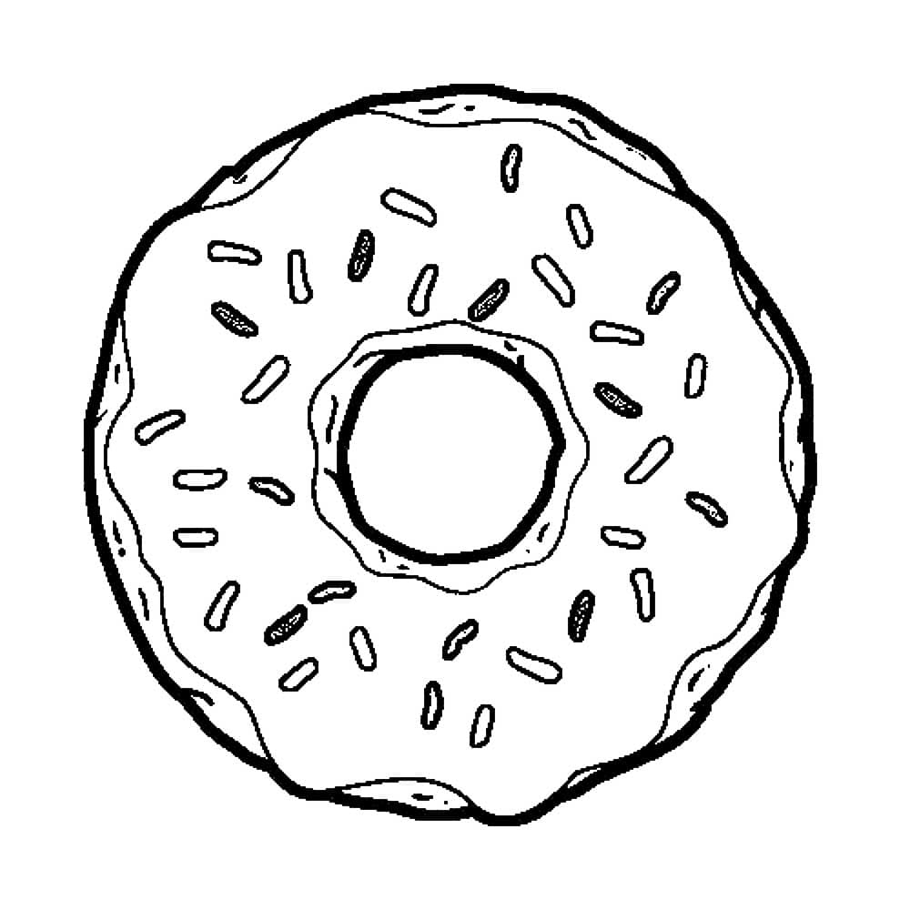 Free Printable Donut Coloring Page Free Printable Templates