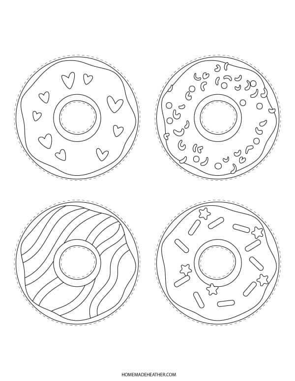 free donut printable