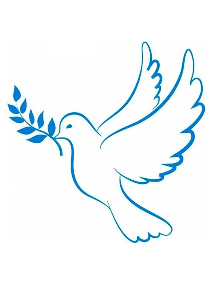 Free Printable Dove Stencils And Templates Imagenes Infantiles