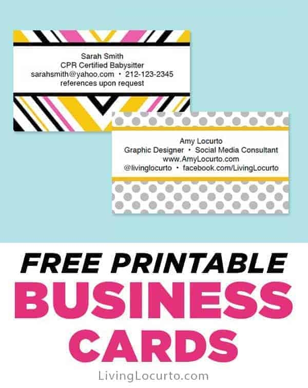 Free Printable Downloadable Business Card Templates Nomstudent