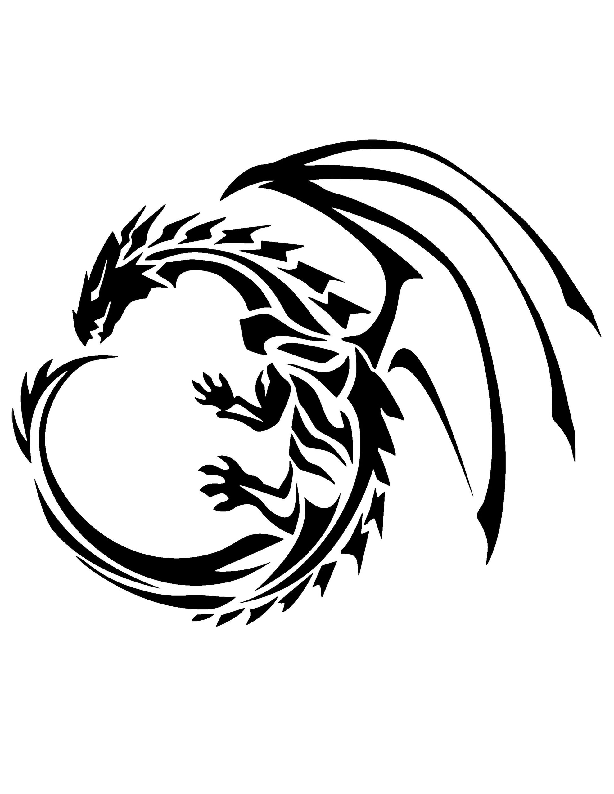 Free Printable Dragon Stencil C Crafts To Try Stencils Free 