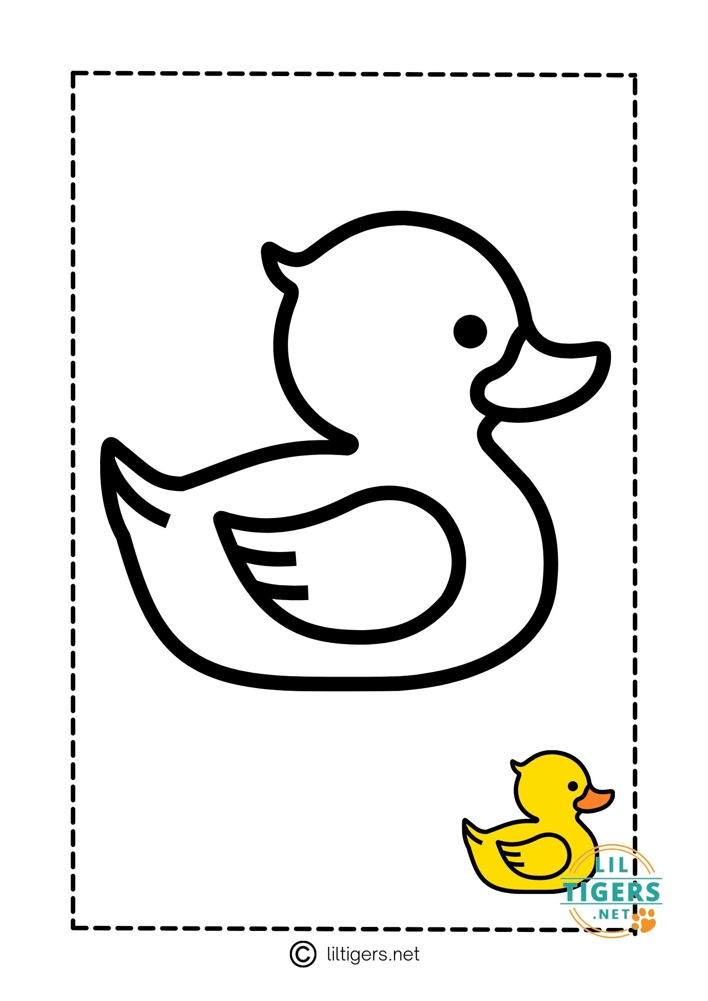 free duck template printable