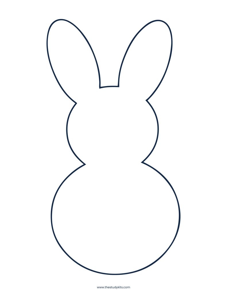 easter bunny printable template