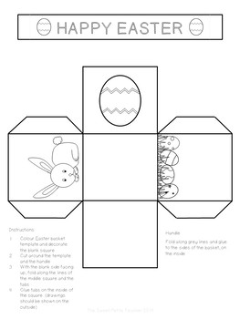Free Printable Easter Egg Basket Templates