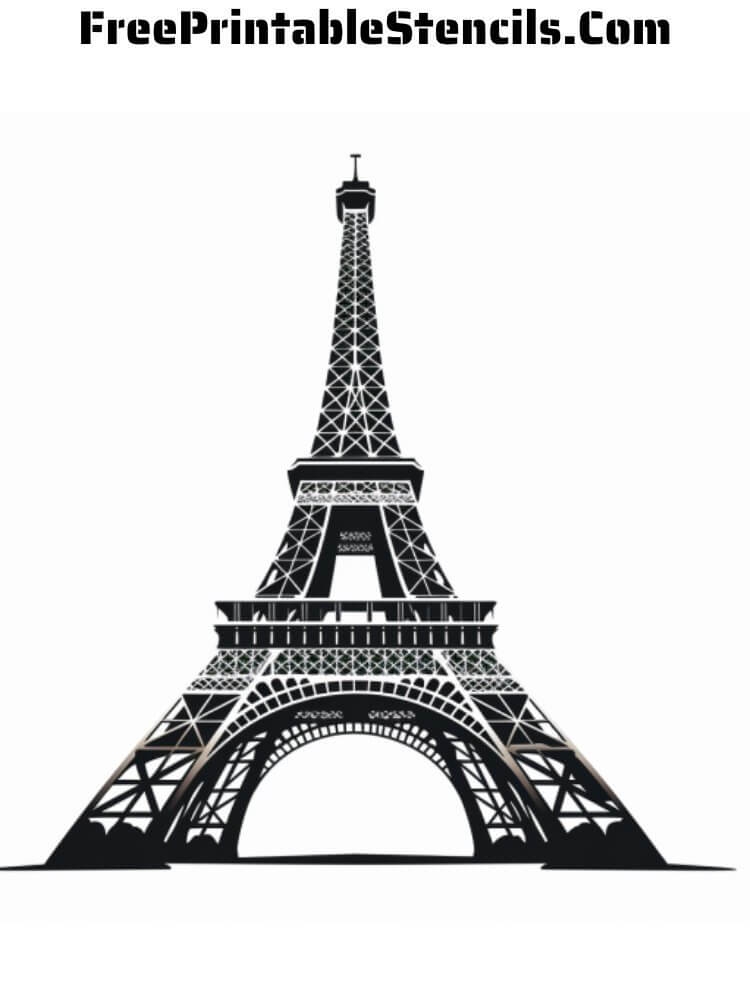 free printable eiffel tower stencils