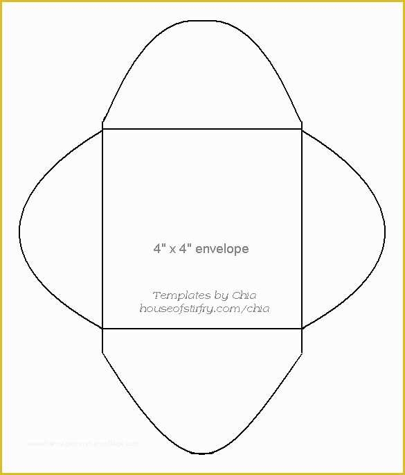 free printable envelope template word