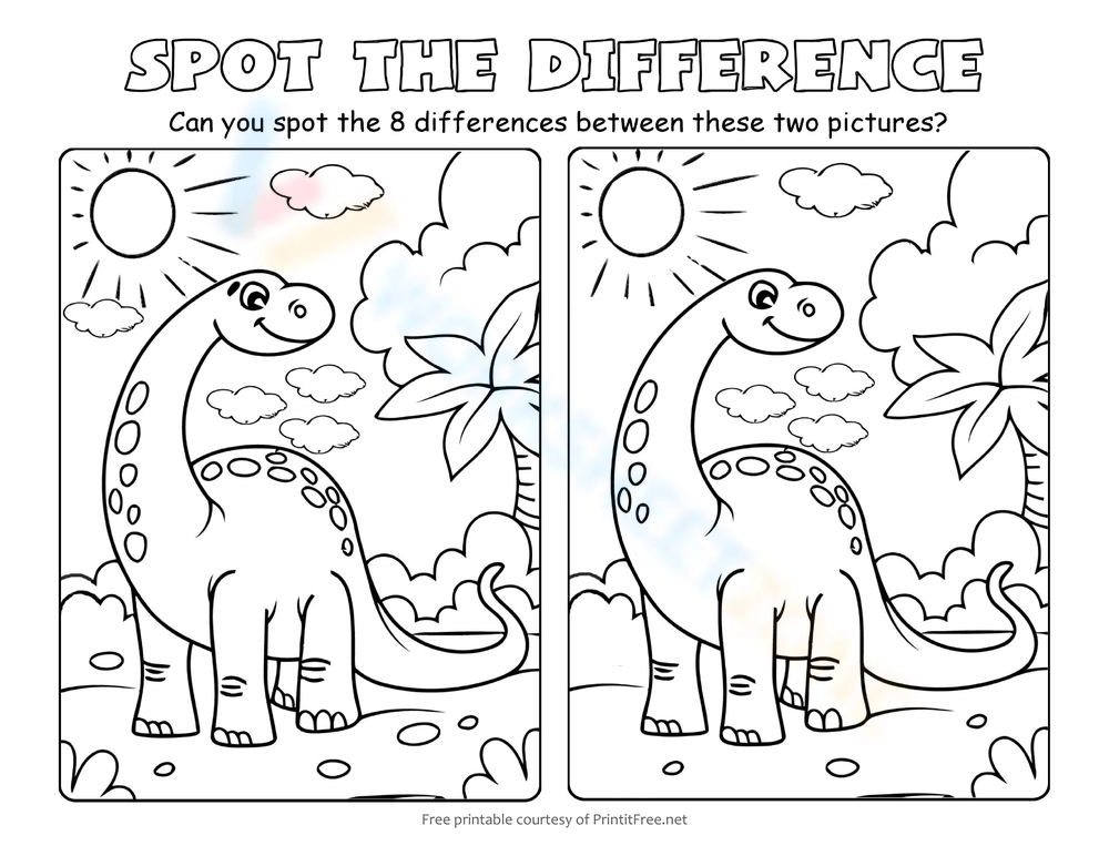 Free Printable Find The Difference Worksheets For Students Worksheets 