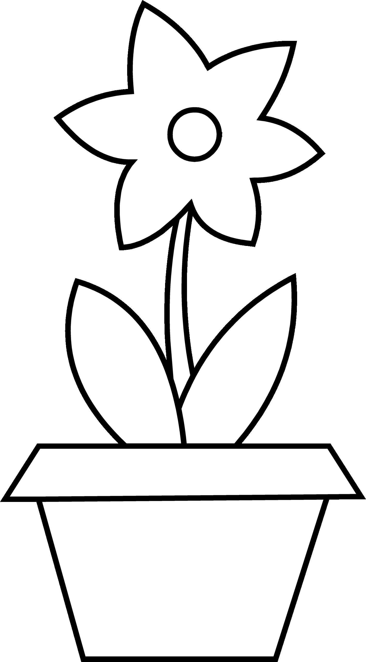 free printable flower pot template