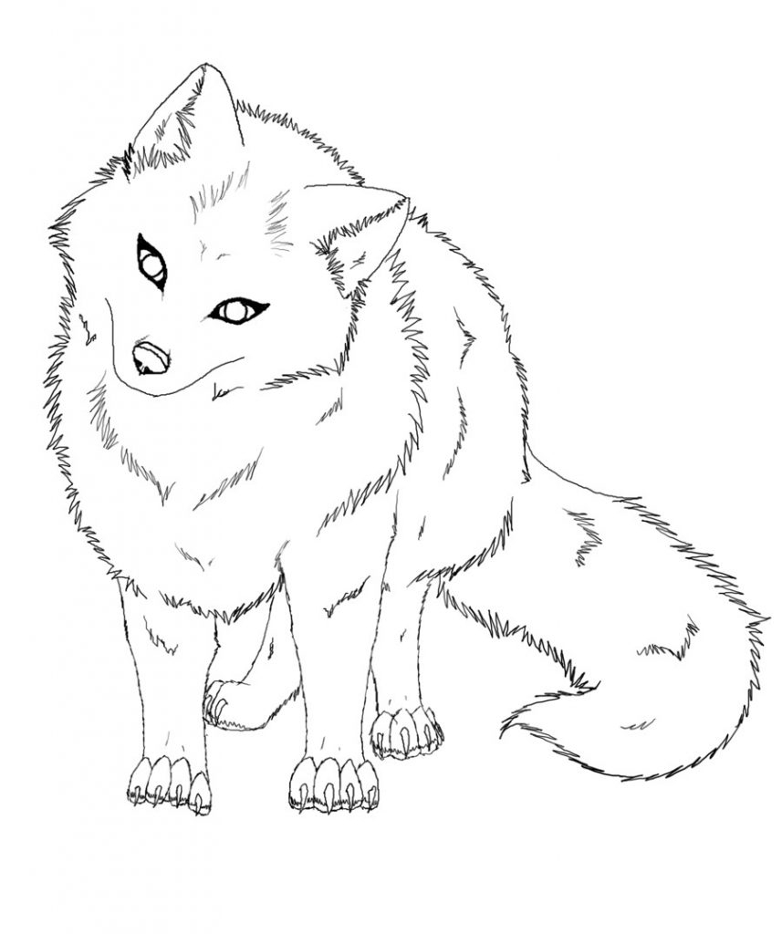 fox coloring pages free printable