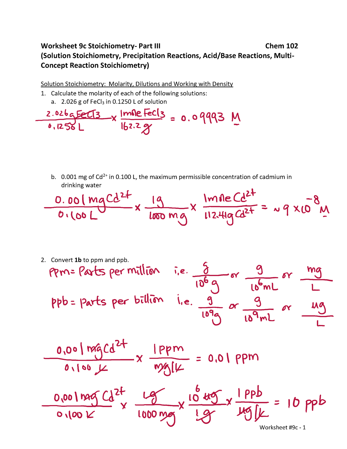 Free Printable Gas Stoichiometry Worksheets Worksheets Library