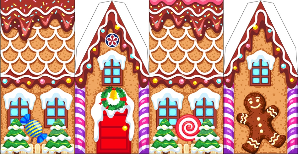 Free Printable Gingerbread House Template TeachersMag