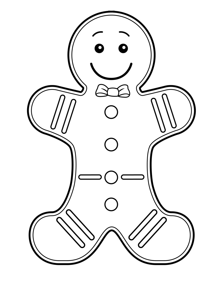 free coloring pages gingerbread man