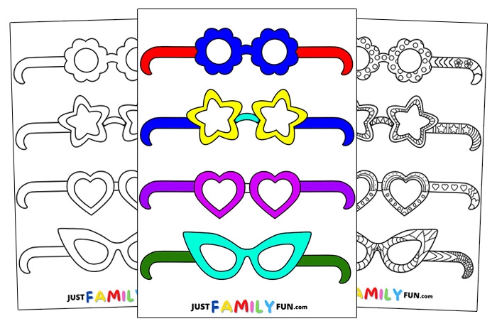Free Printable Glasses Template Printable Prntbl