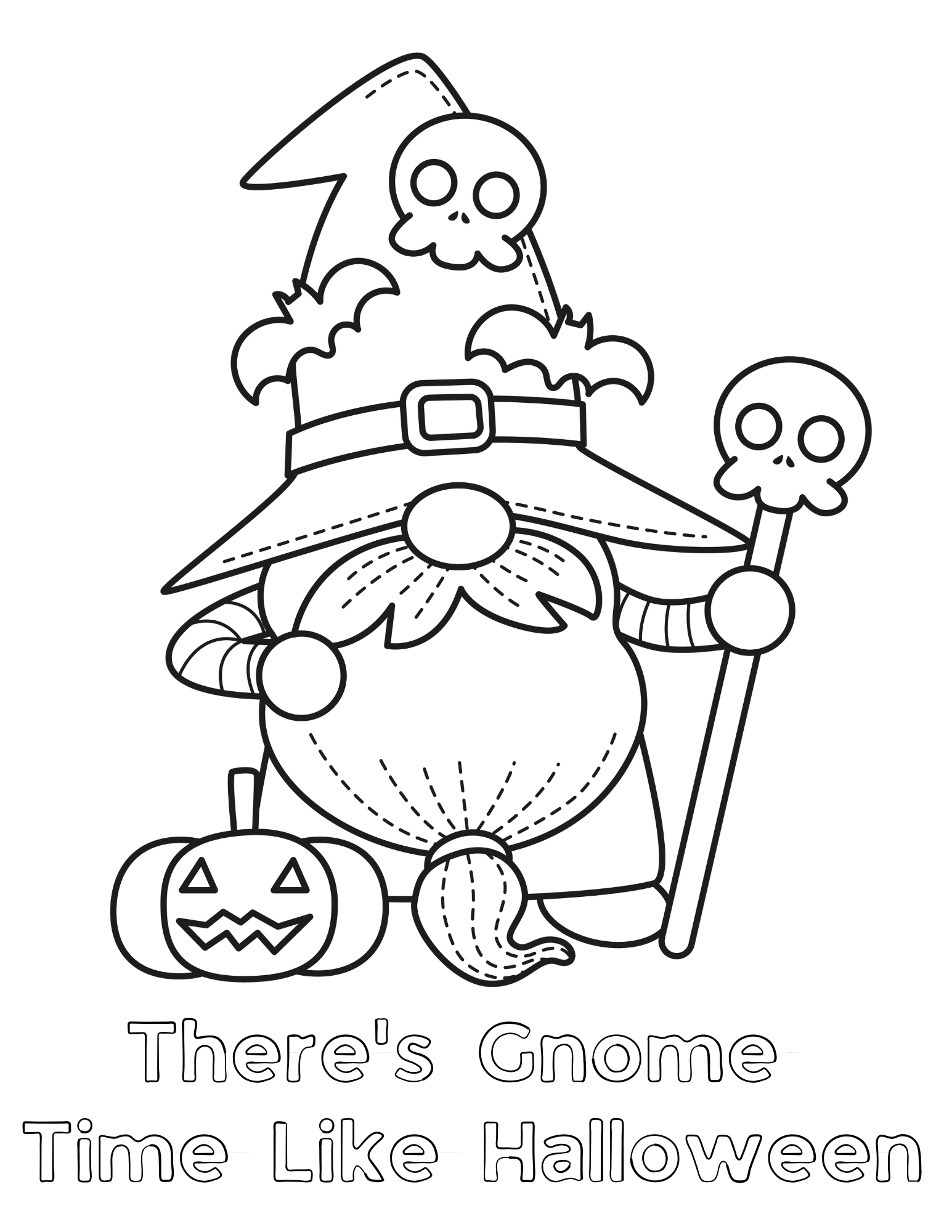 free printable gnome pictures to color