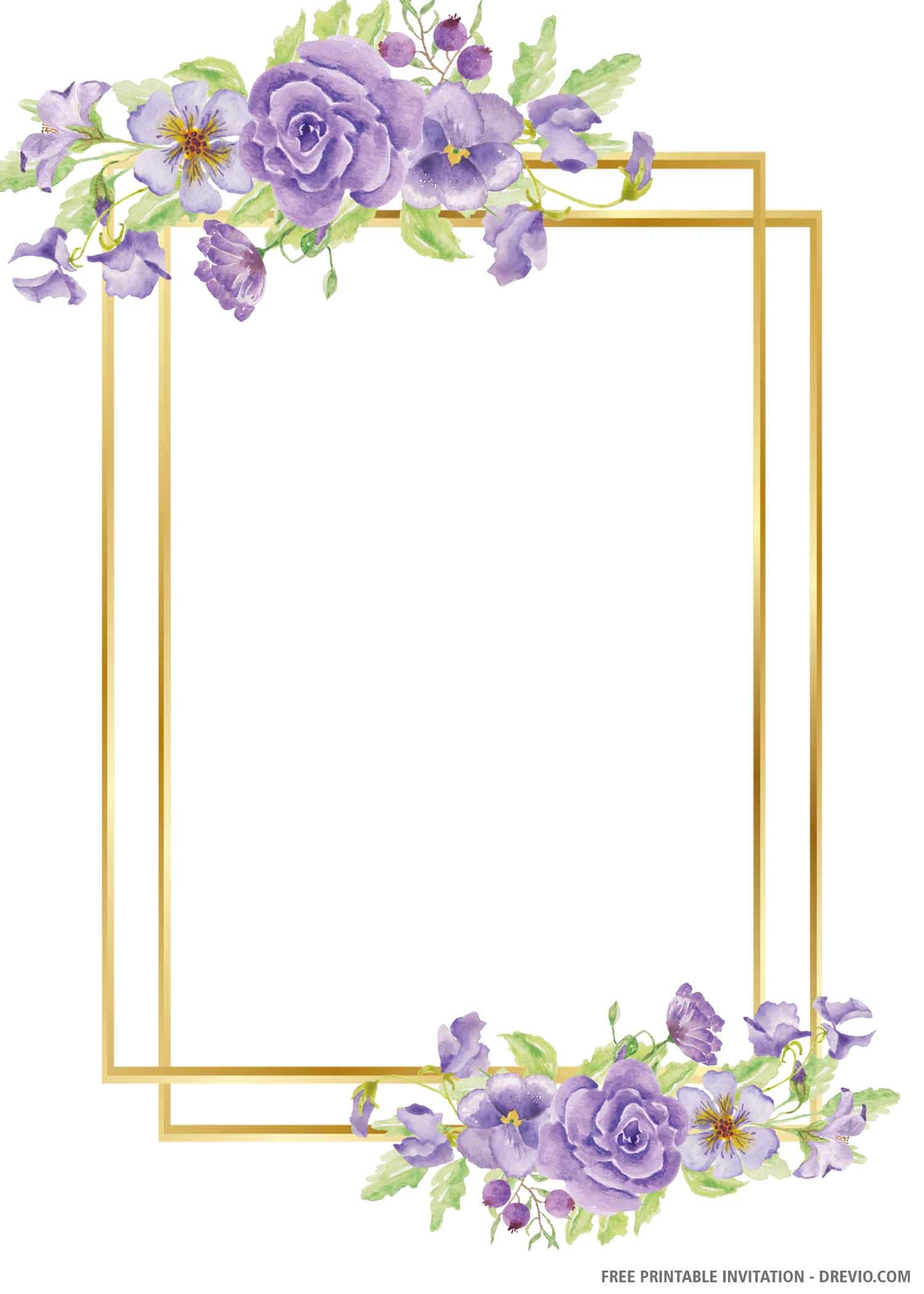 wedding invitation cards printable free