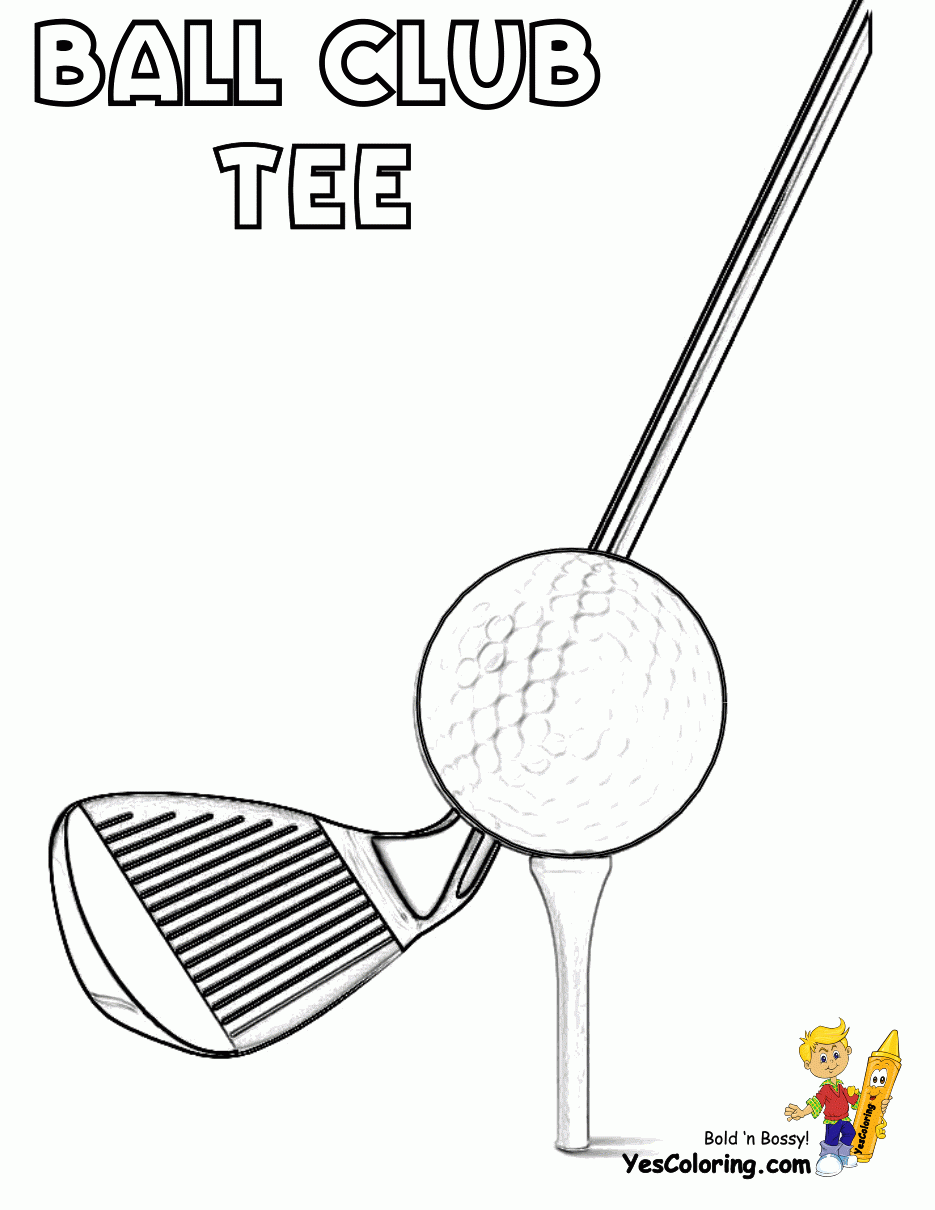 Free Printable Golf Coloring Pages Kidsworksheetfun