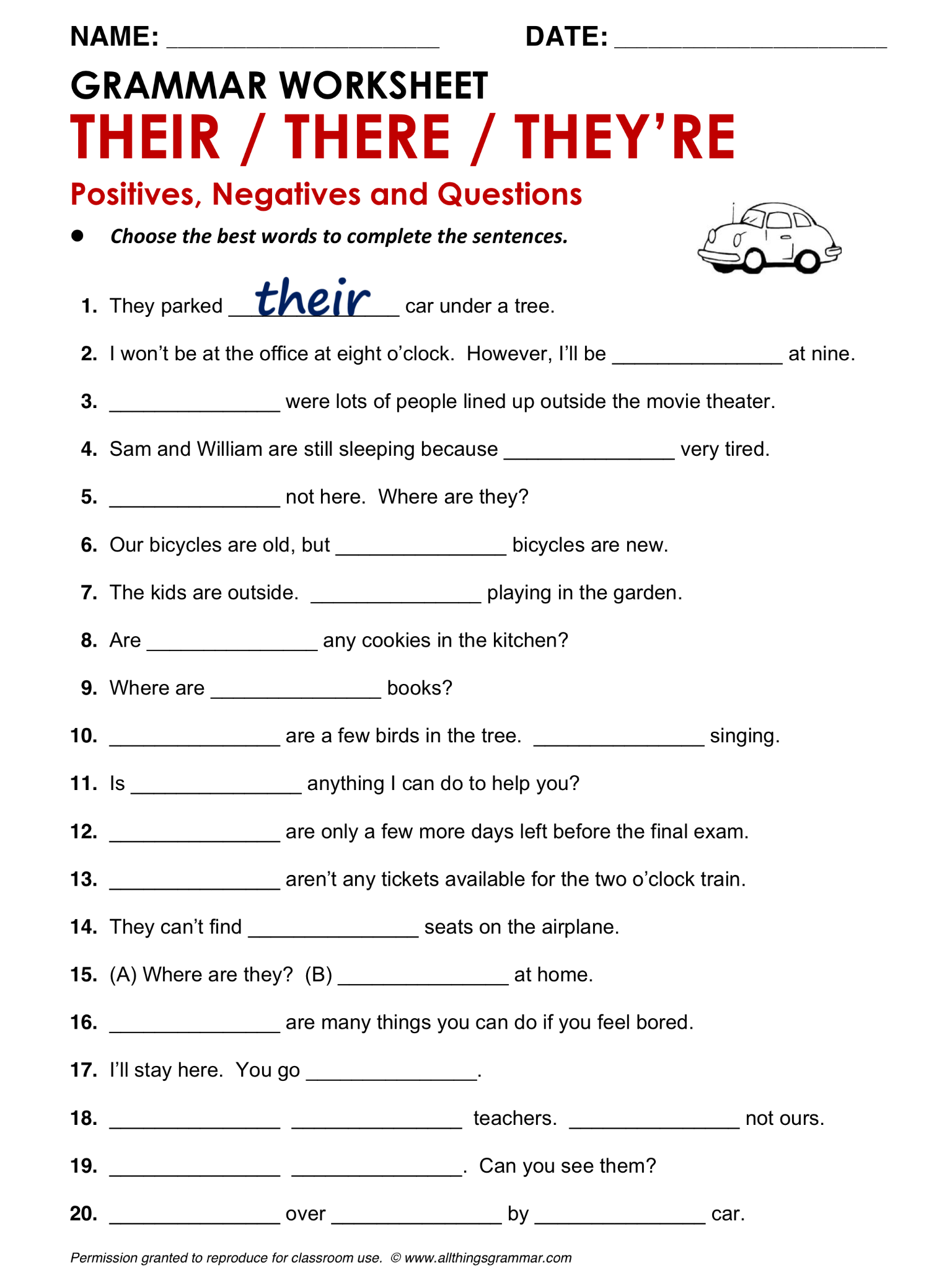 worksheets for high schoolers