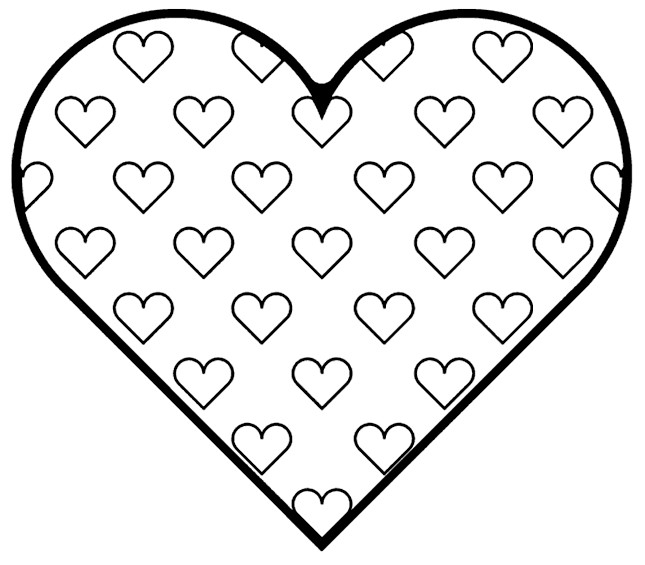 free coloring pages heart
