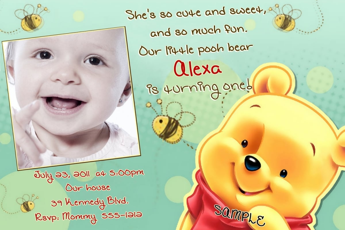 Free Printable Invitations Winnie The Pooh